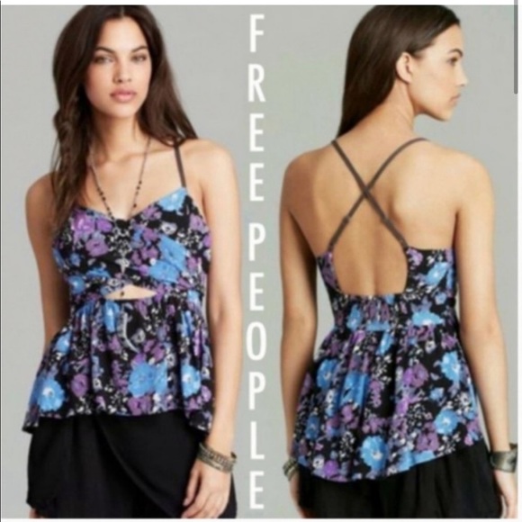 Free People “Some like it Hot” Cut Out Babydoll - Picture 2 of 4